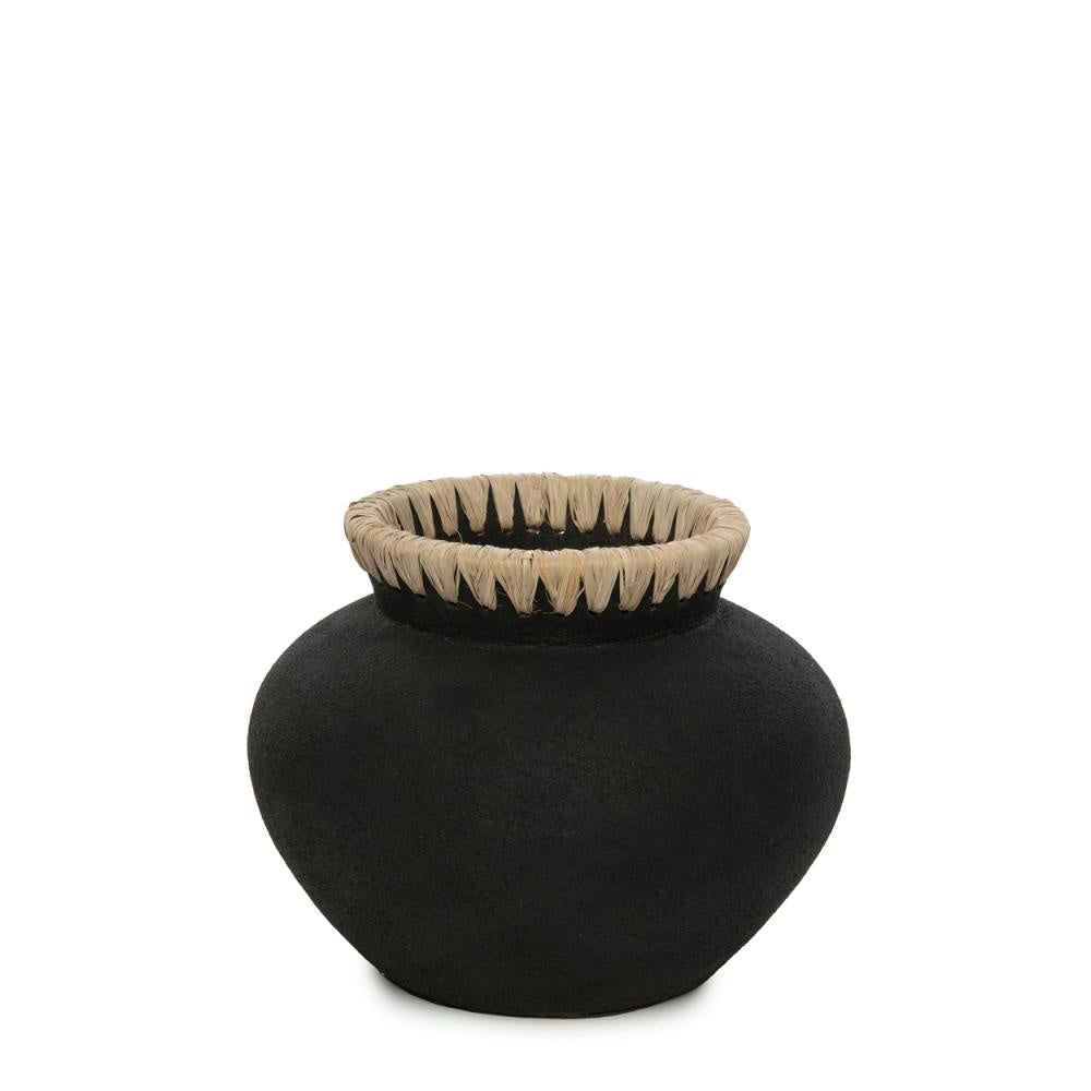 The Styly Vase - Black Natural - S