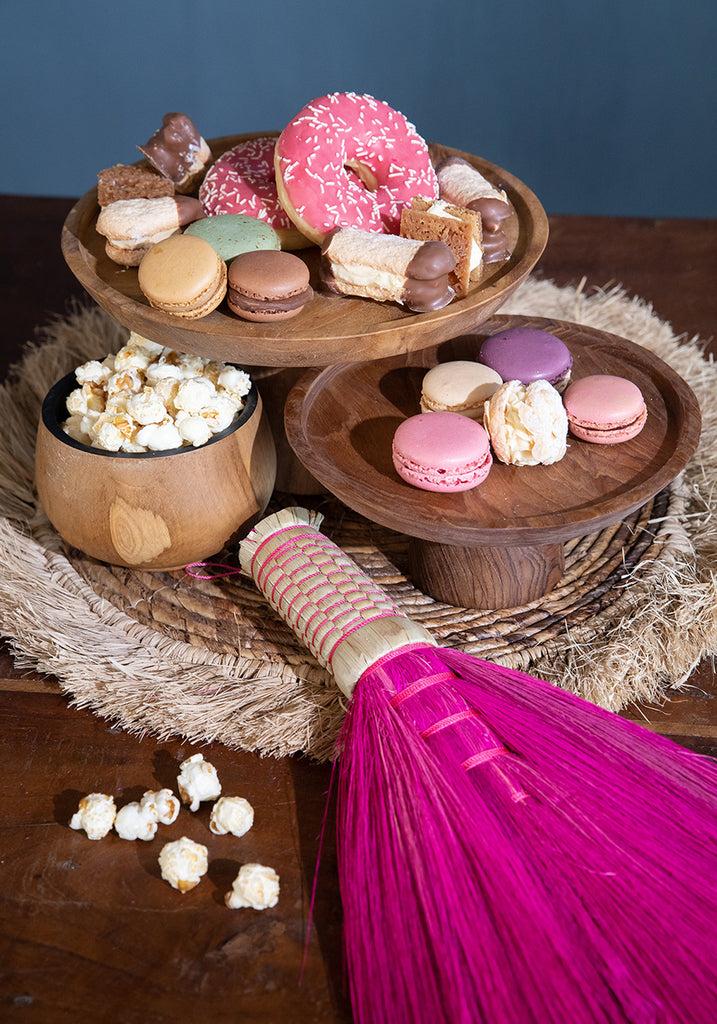 The Teak Root Cake Stand - L