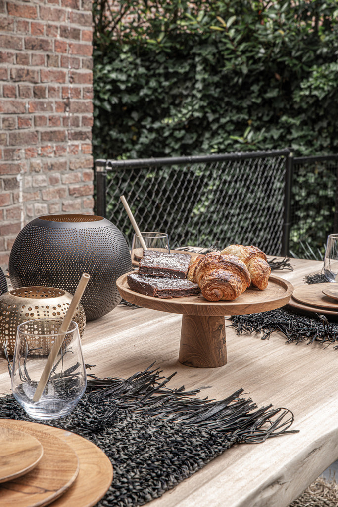 The Teak Root Cake Stand - L