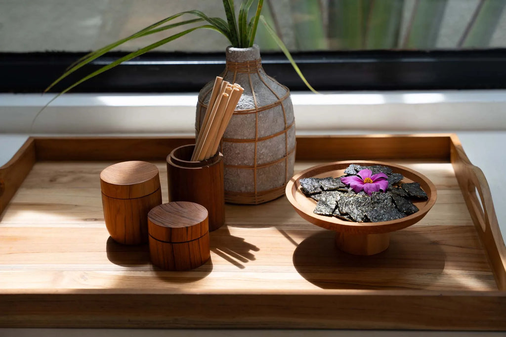 The Teak Root Cake Stand - S