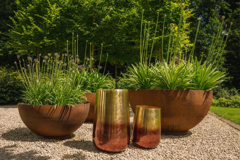 The Two Tone Planter - Brass - L