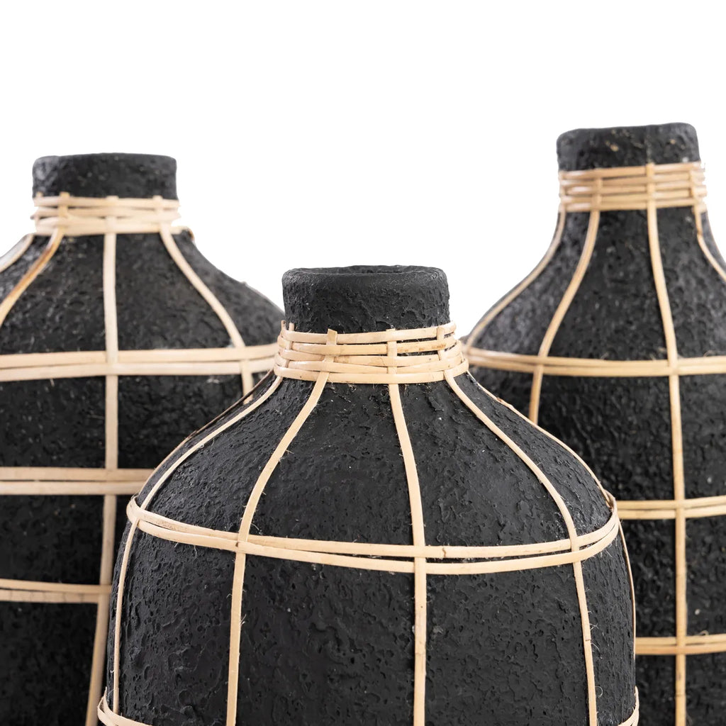 The Whoopy Vase - Black Natural - L