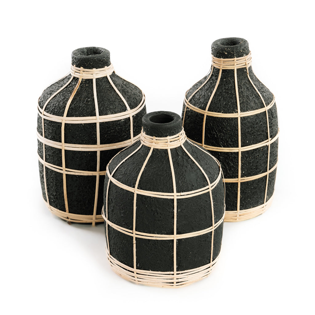 The Whoopy Vase - Black Natural - L