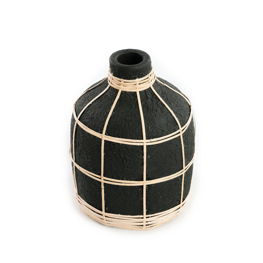 The Whoopy Vase - Black Natural - S