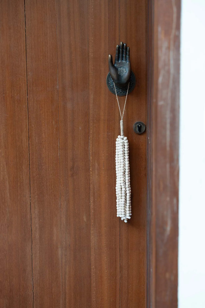 The Wooden Beads Hanging Decoration - Natural