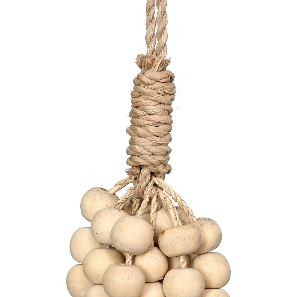 The Wooden Beads Hanging Decoration - Natural