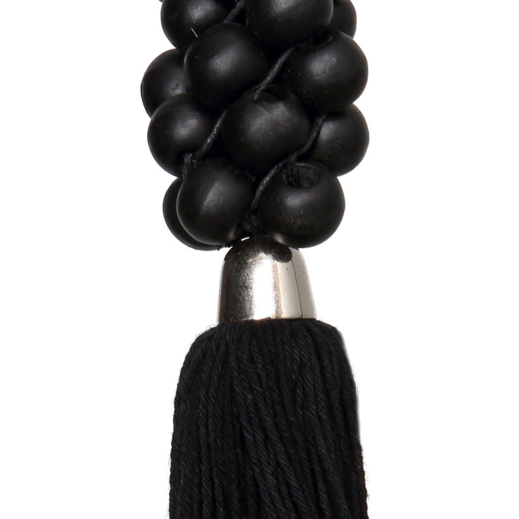 The Wooden Beads Keychain - Black