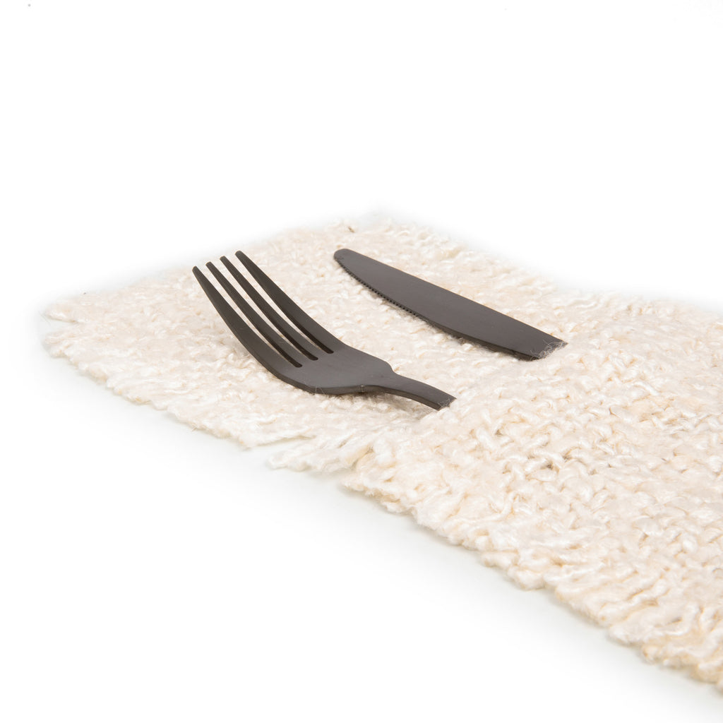 The Oh My Gee Cutlery Pouch - Cream - Set of 4