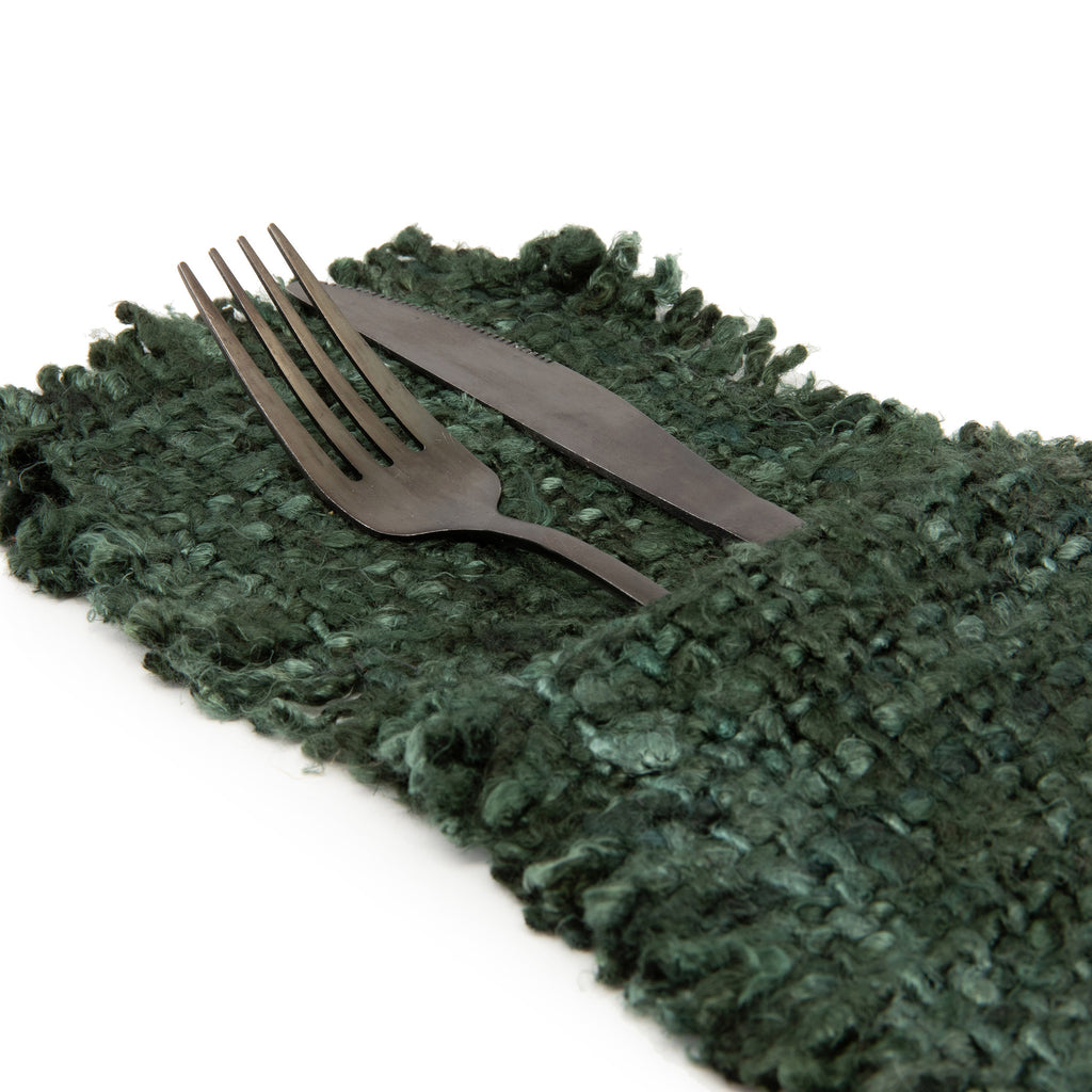 The Oh My Gee Cutlery Pouch - Dark Green - Set of 4